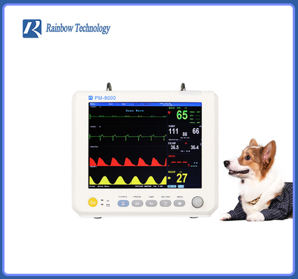 PET Vet Instrument Mini Veterinary Vital Signs Monitor Icu মাল্টি প্যারামিটার