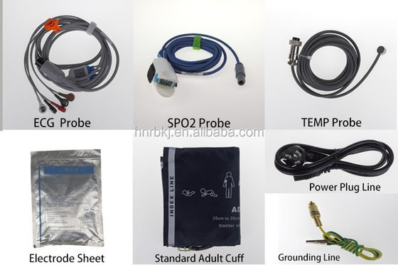 PM-9000A+ Clinical Multi Parameter Patient Monitor with 99% Accuracy, 1 Year Warranty, and Class II Certification for Hospital Use