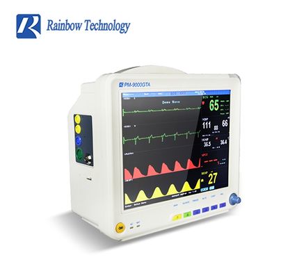 Class II Multi Parameter Patient Monitor with 1 Year Warranty and 2 Years Shelf Life