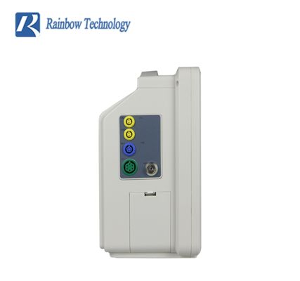 ইসিজি/এইচআর/আরইএসপি/এসপিও2/এনআইবিপি/টেম্প মনিটরিংয়ের জন্য টাচ স্ক্রিন এবং রঙিন এলসিডি ডিসপ্লে সহ পোর্টেবল ১২.১ ইঞ্চি মাল্টি প্যারামিটার রোগী মনিটর