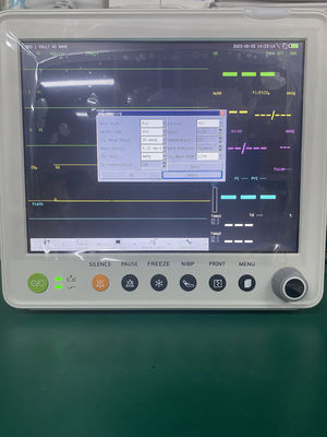 ১২.১ ইঞ্চি কালার টিএফটি এলসিডি মাল্টিপ্যারামিটার পেশেন্ট মনিটর, ১ বছরের ওয়ারেন্টি এবং কমপ্যাক্ট ৩০*২৭*৩০ সেমি ডিজাইন সহ