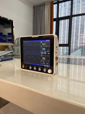 ৮ ইঞ্চি কালার এলসিডি ডিসপ্লে ৬ প্যারামিটার হাসপাতাল প্রাথমিক চিকিৎসা রোগী মনিটর