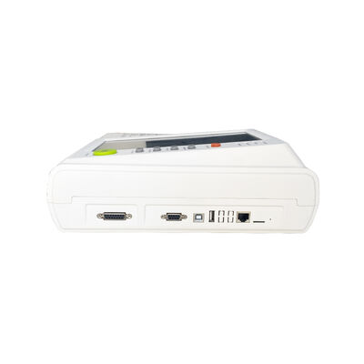 হাসপাতাল এবং ক্লিনিক ব্যবহারের জন্য ১০ ইঞ্চি টাচ স্ক্রিন সহ ১২ চ্যানেল পোর্টেবল ইসিজি মেশিন