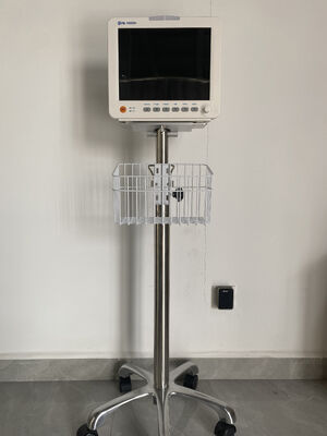 12.1 Inch Color LCD Display ISO Certified Portable Multi Parameter Patient Monitor with Trolley/Wall Bracket Option
